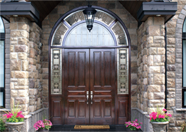 fancy and decorative exterior door