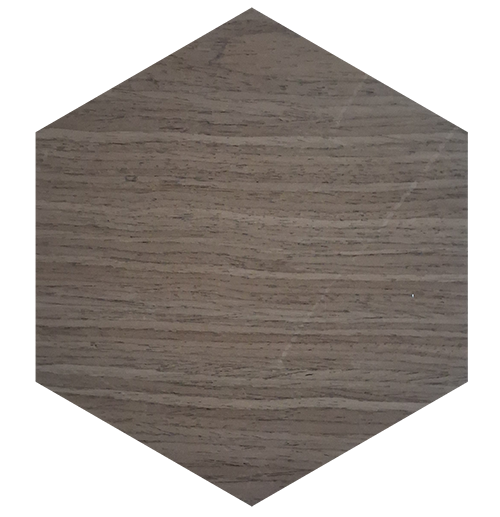 Hexagon Walnut Wall Panels
