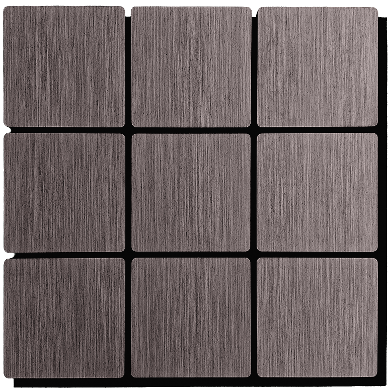 Rounded Square Wall nut 9 Piece Set Wall Panels